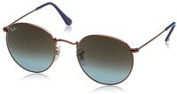 Ray-Ban RB 3447 ROUND METAL Herren-Sonnenbrille Vollrand Rund Metall-Gestell, braun