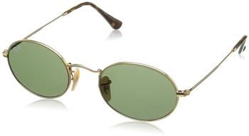 Ray-Ban Oval Flat Lenses RB3547N 001 (gold/green classic G-15)