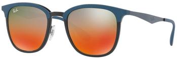 Ray-Ban RB4278 6286A8 (black-matte blue/light brown mirror red gradient)