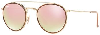 Ray-Ban Round Double Bridge RB3647N 001/7O (gold/copper gradient flash)