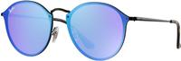 Ray-Ban Blaze Round RB3574N 153/7V (black/violet-blue mirrored)