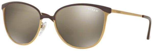 Vogue VO4002S 50215A (brown-brushed pale gold/light brown mirror dark gold)