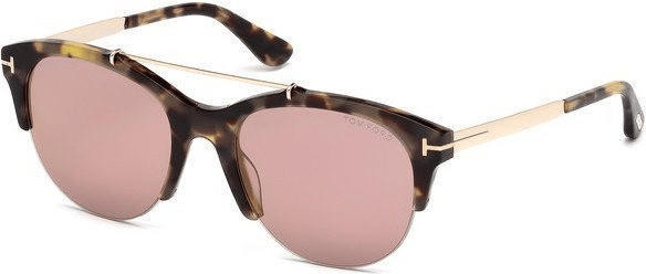 Tom Ford Adrenne FT0517 56Z (havana/pink mirrored)