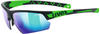 UVEX Sportstyle 224 S532007 2716 70 black mat green / mirror green
