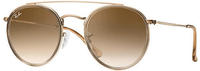 Ray-Ban Round Double Bridge RB3647N 907051 (degraded light brown)