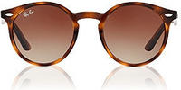 Ray-Ban Junior RJ 9064S Kinder-Sonnenbrille Vollrand Panto Kunststoff-Gestell, braun
