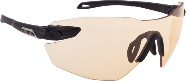 black matt Alpina Fahrradbrille Brille Sonnenbrille TWIST FIVE SHIELD RL VL 