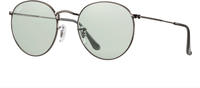 Ray-Ban RB 3447 ROUND METAL Herren-Sonnenbrille Vollrand Rund Metall-Gestell, grau