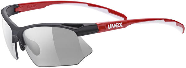 uvex Sportstyle 802 Vario (black red/white smoke)