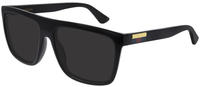 Gucci GG0748S Herren-Sonnenbrille Vollrand Eckig Kunststoff-Gestell, schwarz