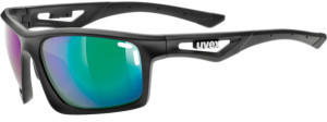 Uvex Sportstyle 700 black mat/mirror green