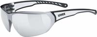 uvex Sportstyle 204 black white/mirror silver