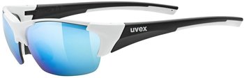 uvex Blaze III white-black mat/mirror blue