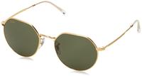 Ray-Ban RB 3565 JACK Unisex-Sonnenbrille Vollrand Quadratisch Metall-Gestell, Gold