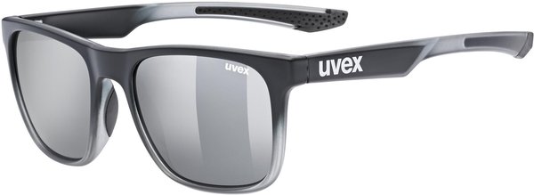 uvex LGL 42 black transparent/mirror silver