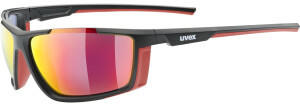 uvex Sportstyle 310 black mat red/mirror red
