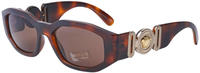 Versace VE4361 Herren-Sonnenbrille Vollrand Geometrisch Kunststoff-Gestell, braun