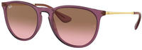 Ray-Ban RB 4171 ERIKA Damen-Sonnenbrille Vollrand Panto Kunststoff-Gestell, lila