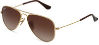 Ray-Ban Junior RJ 9506S AVIATOR Kinder-Sonnenbrille Vollrand Pilot Metall-Gestell,