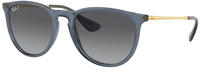 Ray-Ban RB 4171 ERIKA Damen-Sonnenbrille Vollrand Panto Kunststoff-Gestell, blau