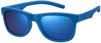 Polaroid PLD 8020/S Kinder-Sonnenbrille Vollrand Eckig Kunststoff-Gestell, blau