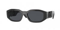 Versace VE4361 Herren-Sonnenbrille Vollrand Geometrisch Kunststoff-Gestell, schwarz