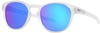 Oakley Latch Matte Clear Sonnenbrille prizm sapphire polarized Gr. Uni
