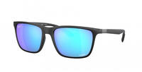 Ray-Ban RB4385 Herren-Sonnenbrille Vollrand Quadratisch Kunststoff-Gestell, schwarz