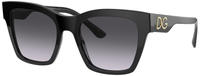 Dolce&Gabbana 0DG4384 Damen-Sonnenbrille Vollrand Quadratisch Acetat-Gestell, schwarz