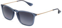 Ray-Ban RB 4187 CHRIS Herren-Sonnenbrille Vollrand Quadratisch Kunststoff-Gestell,