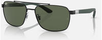 Ray-Ban ebd0000026622, Ray-Ban 8056597728379 Schwarz/black/silver, Size: X-Large male