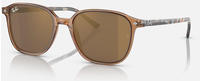 Ray-Ban RB2193 Unisex-Sonnenbrille Vollrand Quadratisch Acetat-Gestell, braun