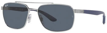 Ray-Ban RB3701 59/17 (polished silver/grey)