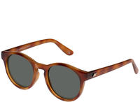 Le Specs HEY MACARENA Unisex-Sonnenbrille Vollrand Rund Kunststoff-Gestell, braun