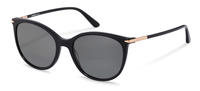 Rodenstock 3322 Damen-Sonnenbrille Vollrand Butterfly Kunststoff-Gestell, schwarz