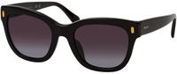 Ralph RA5301U Damen-Sonnenbrille Vollrand Oval Acetat-Gestell, schwarz