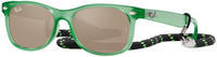 Ray-Ban Junior RJ9052S Kinder-Sonnenbrille Vollrand Quadratisch Kunststoff-Gestell,