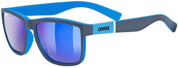 uvex LGL 39 grey mat blue/mirror blue
