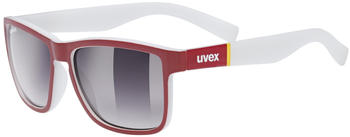 uvex LGL 39 red matt white/ltm.smoke dégradé