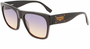 Karl Lagerfeld KL6074S Sunglasses black / gradient blue ochre