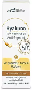 Medipharma Hyaluron Sonnenpflege Anti-Pigment LSF 50+ (50ml) Medipharma Hyaluron Sonnenpflege Anti-Pigment LSF 50+ (50ml)