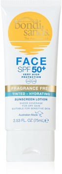 Bondi Sands SPF 50+ Fragrance Free schützende Tönungscreme für das Gesicht SPF 50+ (75ml) Bondi Sands SPF 50+ Fragrance Free schützende Tönungscreme für das Gesicht SPF 50+ (75ml)