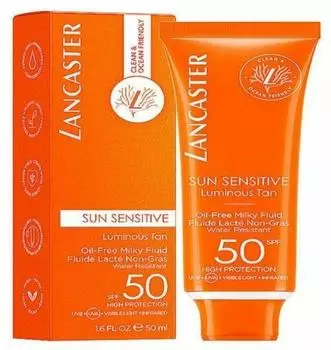 Lancaster Beauty Sun Sensitive Luminous Tan Oil-Free Milky Fluid SPF50 (50ml)