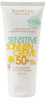 Jean & Len Sensitiv Sonnencreme 50+ LSF wasserfest, Sofortschutz f&uuml;r empfindliche
