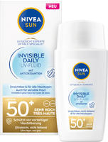 Nivea Sun Sonnenschutzfluid "Invisible Daily UV-Fluid LSF 50+" f&uuml;r das Gesicht, mit
