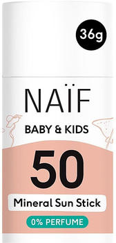 NAIF Mineral Sun Stick 0% Parfum SPF 50 (36g)