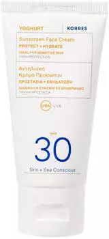 Korres Yoghurt Sunscreen Face Cream Protect+Hydrate SPF30 (50ml)