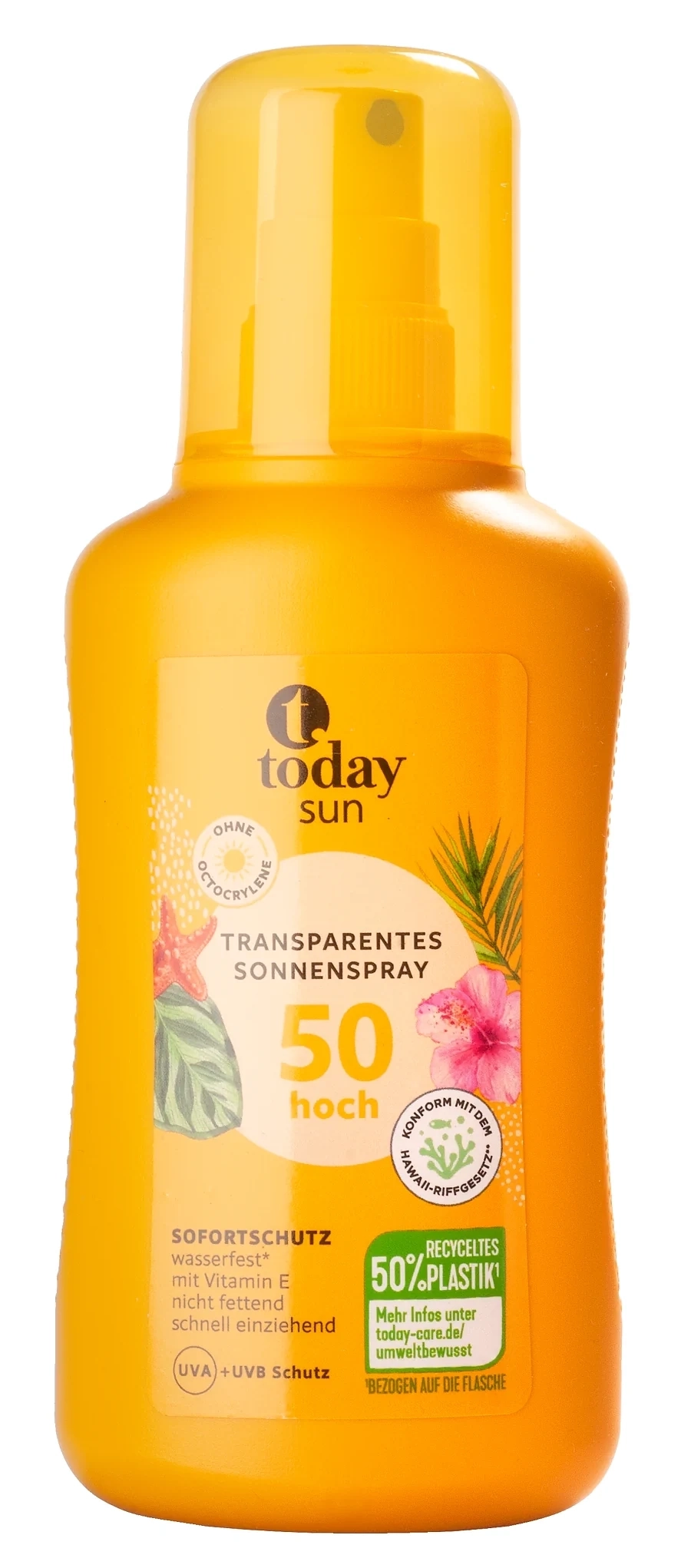 Penny und Rewe Today Sun Transparentes Sonnenspray