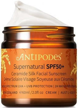Antipodes Supernatural SPF50 Ceramide Silk Facial Sunscreen 60 ml