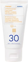 KORRES YOGHURT Get&ouml;nte Sonnencreme f&uuml;r das Gesicht SPF30 Sonnencreme 50 ml,